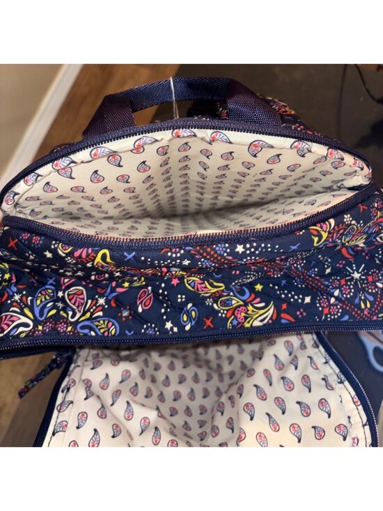 Vera Bradley Bancroft Backpack Starry Paisley Quilted Cotton main image 13